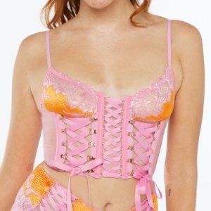 NWT Savage X Fenty Lace’d Up Strappy Cami